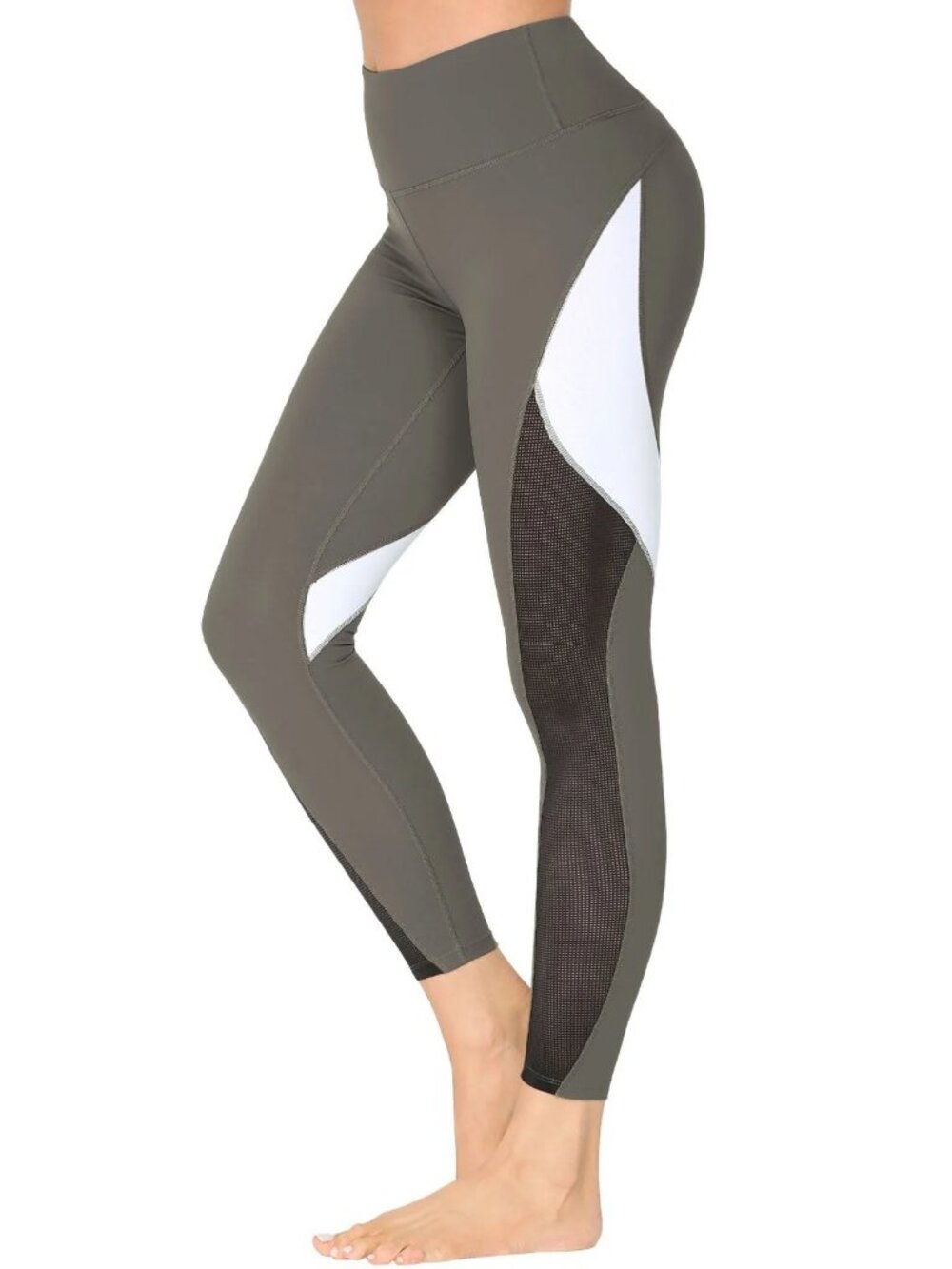 Blocking Mesh Color Leggings